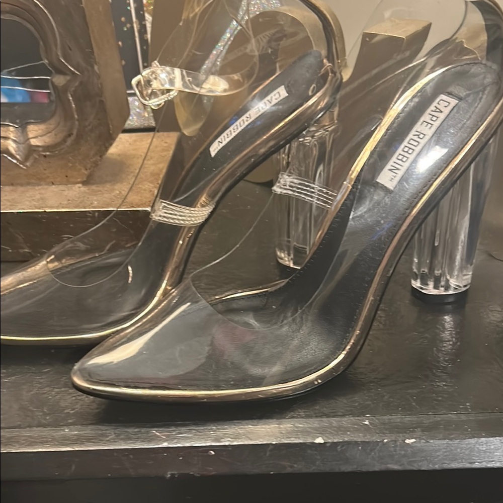 Cape Robbin Clear Heels with Sleek Design